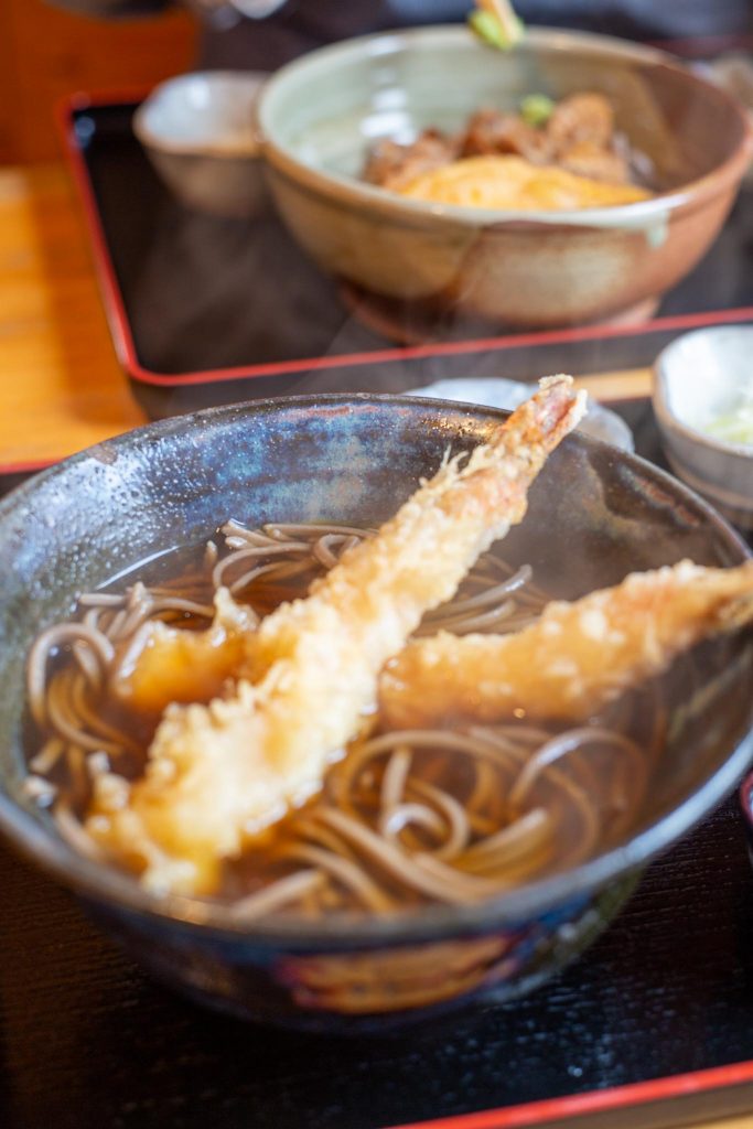 清水町農志塾、えび天そば