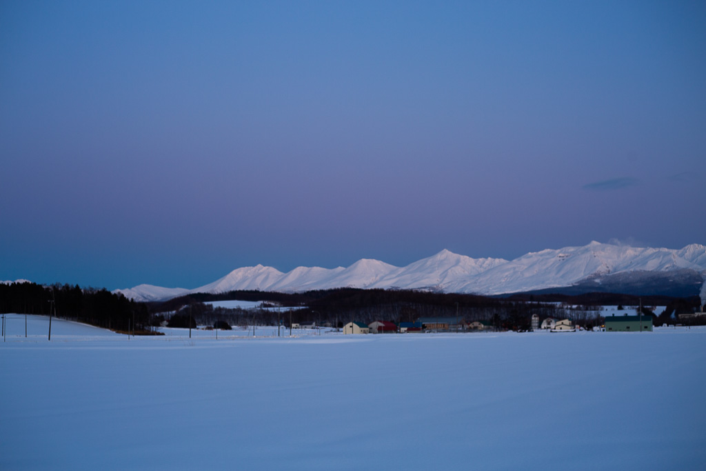 旭川から帰り道の風景